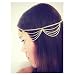 Generic Fashion Lady Women Girl Muti Layers Tassels Headband Link Chain Cuff Headpiece(Gold)