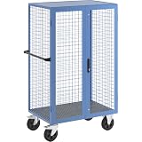 eurokraft pro | Armadio per bombole | come carrello | portata 500 kg | vuoto | da allestire con ripiani
