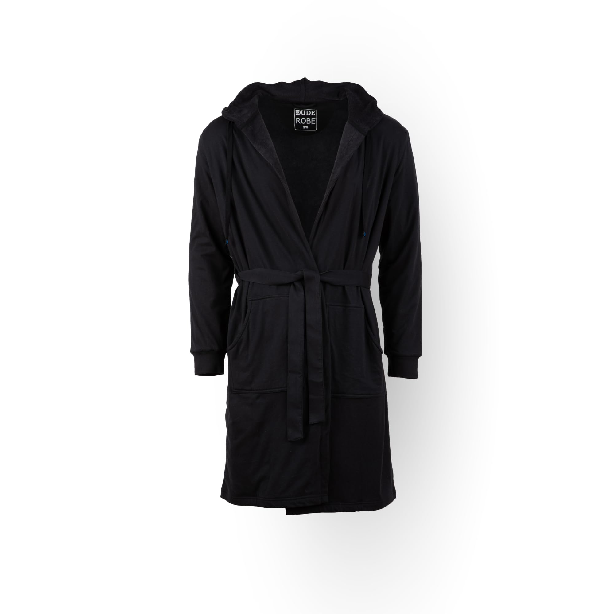 DudeRobe Men’s Hooded Bathrobe with Pockets, From Shark Tank, Soft
