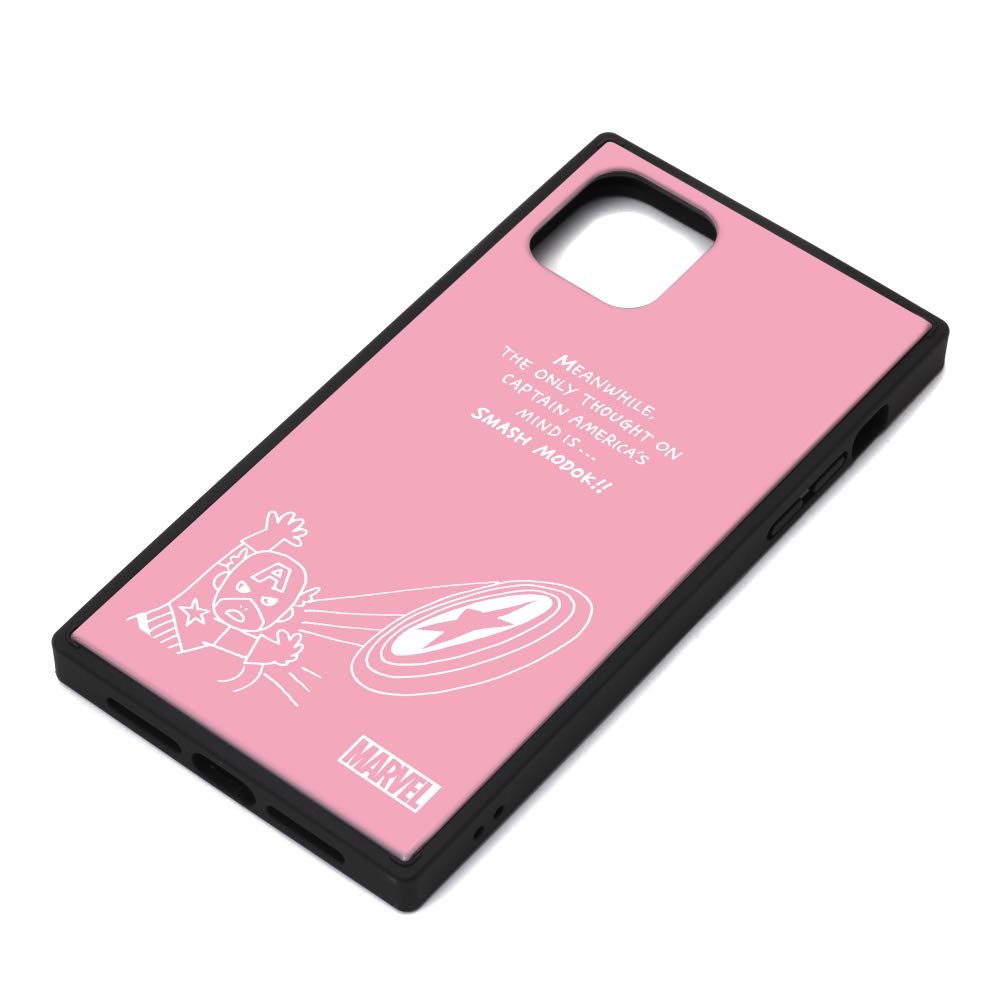 PGA Premium Style iPhone 11 Pro Max ガラスハイブリッドケース [キャプテン・アメリカ/ピンク] ケース PG-DGT19C16CTA