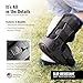 Braceapedia Pediatric Medical Walking Boot with Air Pump - Kids Orthopedic Foot Boot & Ankle Support Brace for Sprained Ankle - Universal Left/Right Fit - Small Orange Liner, Black