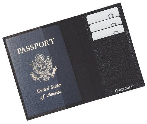 Rolodex Low Profile Passport Folio, Black (76660) #TOP24