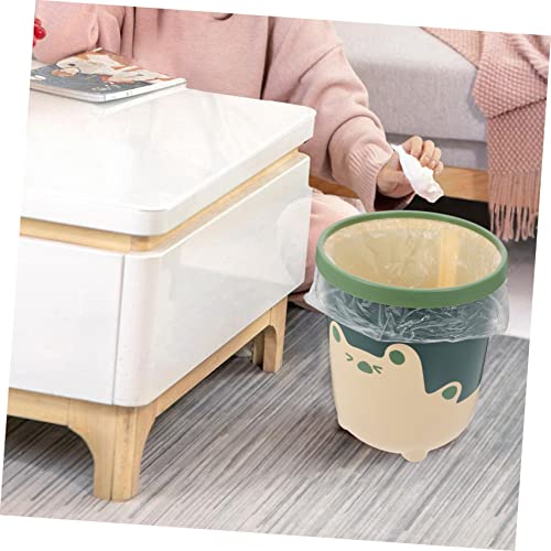 Cabilock Papelera pequeña rectangular amarilla miniatura 3