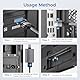 Elebase VGA auf HDMI Adapter,1080P Unidirektionaler Vga-Stecker zu Hdmi-Buchse Kabelkonverter mit Audio,für Vga-Computer/Laptop/Desktop/PC zu HDMI-Monitoren/TV/HDTV/Projektoren/Beamer