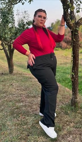 FOREYOND Plus Size Sweatpants for Women Wide Leg Cargo Sweat Pants Casual Lounge Loose Workout Yoga Pants with Pockets3