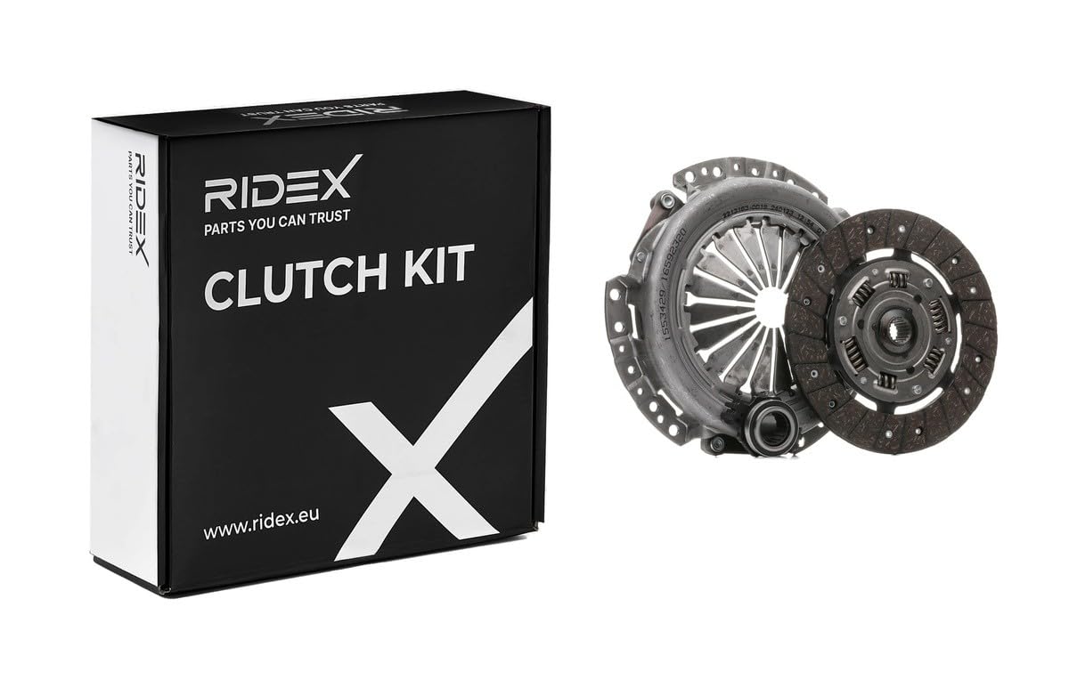 RIDEX 479C3413 Kit de embrague con cojinete de desembrague con plato de embrague Compatible con CITROËN BX XB-
