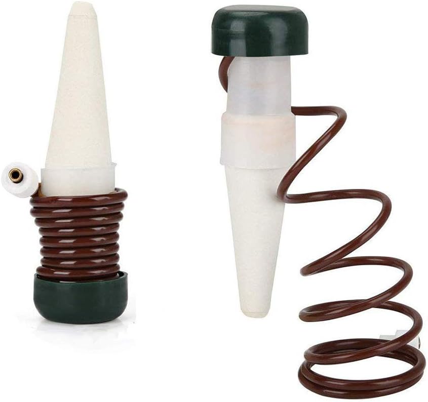 Bezall 2 Pack Automatic Ceramic Plant Waterers Self Watering Spikes Flowers Drip Irrigation Watering Stakes System Gardening Tools for Indoor & Outdoor