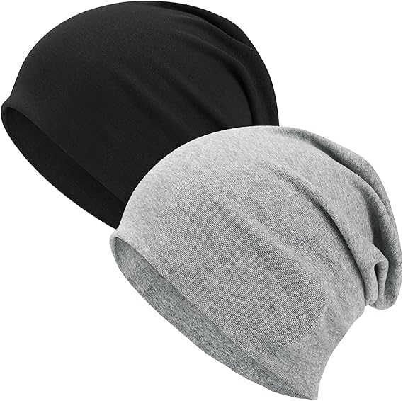 PAROPKAR Cotton Slouchy Beanie Hats for Men Women Stretchy Skull Cap, Chemo Headwear Caps, Lightweight Hat-picture-23