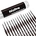 Produktbild Nicpro Feiner Detail Pinsel Set, 15 Stück Pinselset Malen für Professionelle Künstler für Acryl, Aquarell, Öl, Malen nach Zahlen, Miniatur Modell, Nageldesign, Detailmalereien mit Halter Tasche