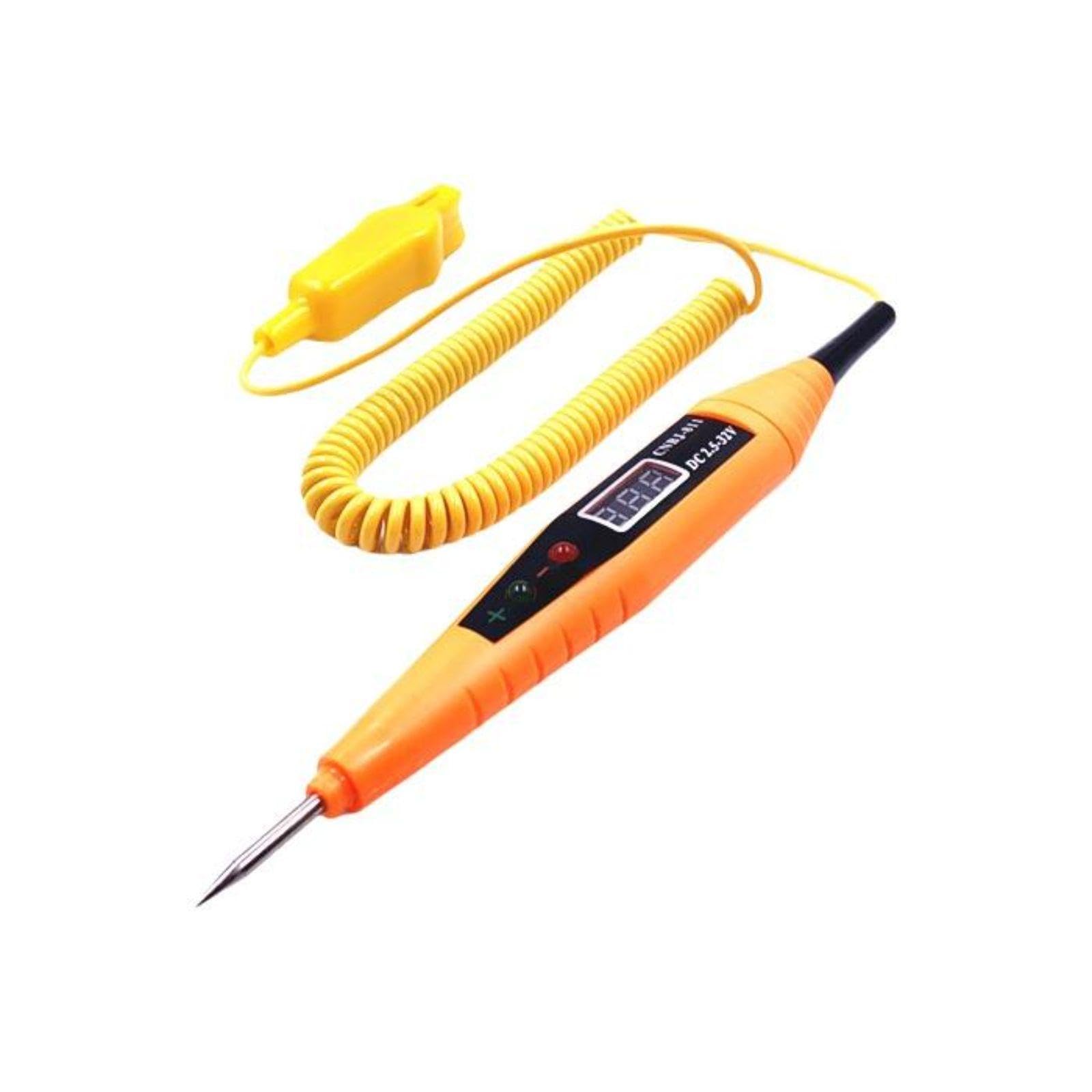 Automotive Circuit Tester Test Light Electrical Potential Tester Repair Tool 12V/24V Digital Display Pen Pen Only-image-9