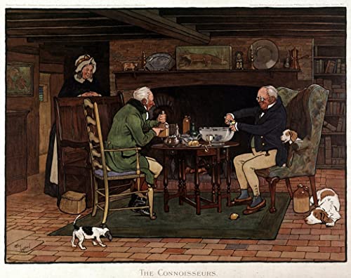Affiches et gravures Connoisseurs Two English Preparing Punch Cecil Aldin toile