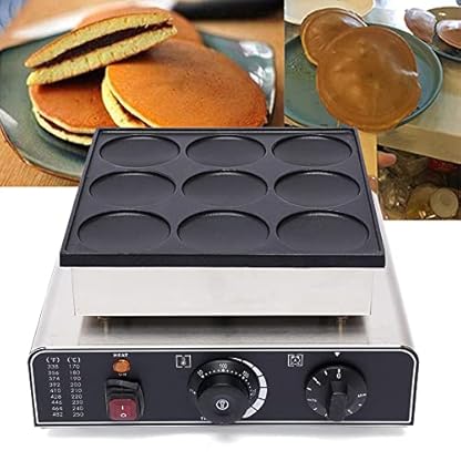 900W Niederländische Pfannkuchen-waffeleisen Kommerzielles niederländisches Pfannkuchen-Waffeleisen 50~300℃ Für Bäckereien, Restaurants, Kioske, Kantinen Usw