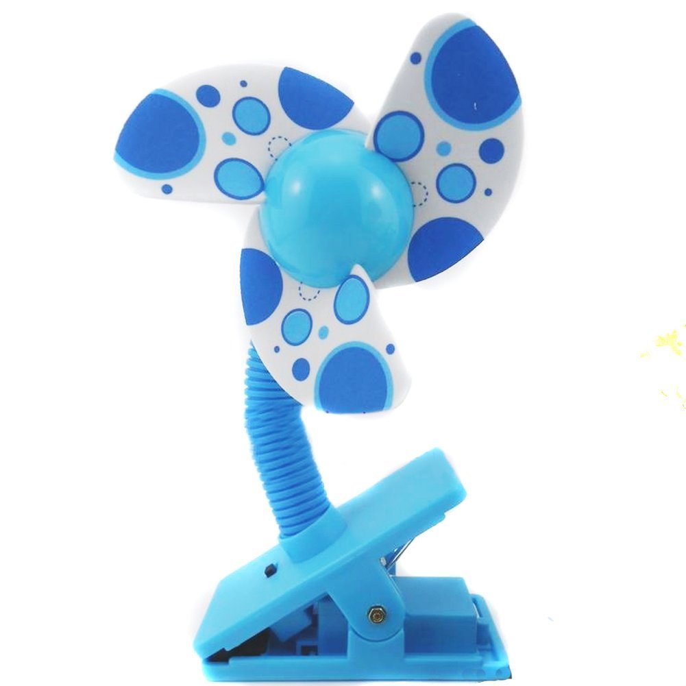 SKL Baby Clip-On Mini Stroller Fan (Blue)