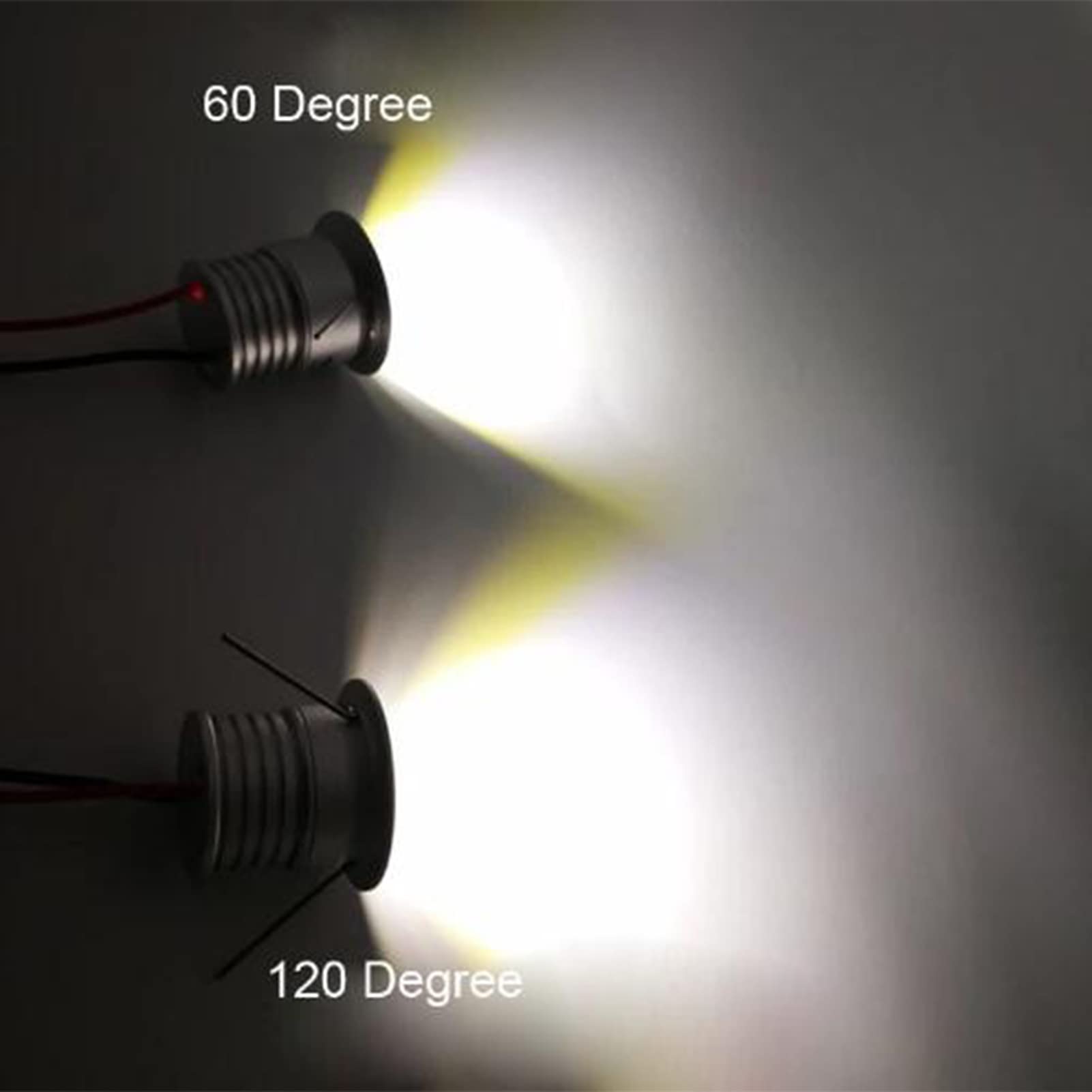 LGJEGD 12v Empotrable De Luz Led 1W IP65 Mini Led Spot Spot 25mm