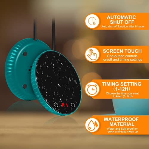 Coffee Mug Warmer, Candle Warmer With Auto Shut Off & 2-Temp Settings & 12-Hour Timer, Mug Warmer For Coffee, Beverage, Candle, Milk, Tea (No Cup) #TOP2