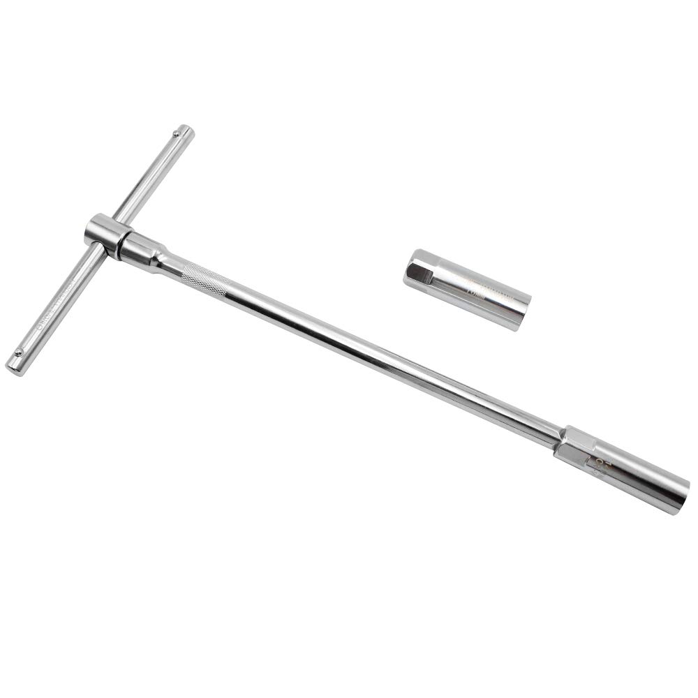 YunBey Universale Impugnatura a T Chiave Candela, 14mm/16mm Chiave a Bussola con Parete Sottile per Strumento di Rimozione della Candela