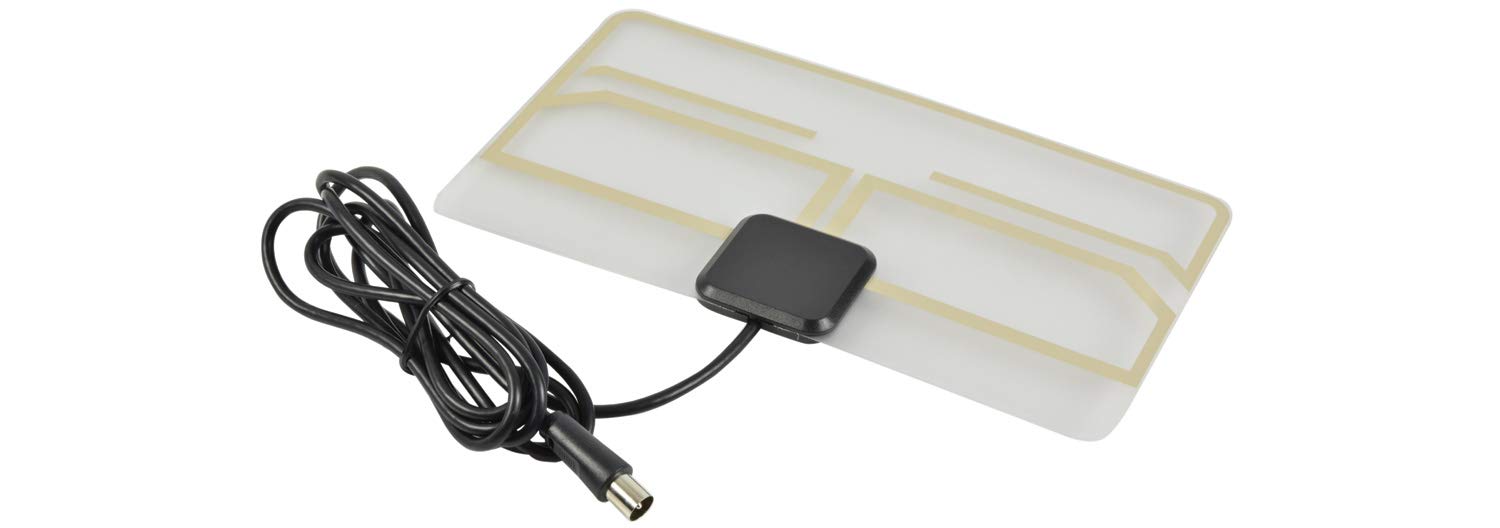 Lightweight Indoor Aerial for Freeview HDTV Paper-Thin 3m RF Cable