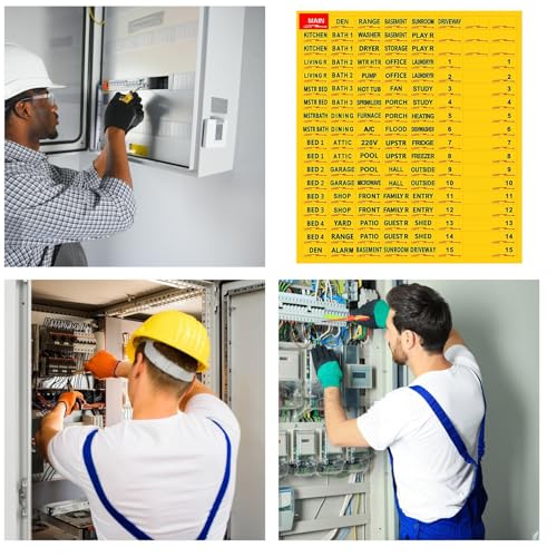 Étiquettes pour tableau électrique Autocollants Colorés Signes Repères – vue 4
