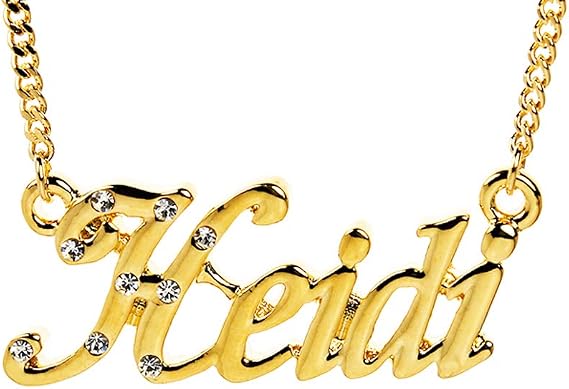 Heidi Personalized Name Necklace 18K 