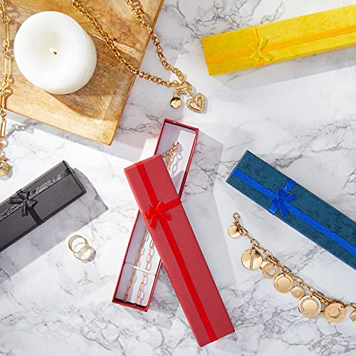 Juvale 24 Pack Empty Jewelry Gift Boxes for Necklaces, Bracelets, Press