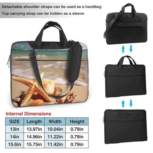 Bolso bandolera para laptop KHiry 15.6 pulgadas negro miniatura 4