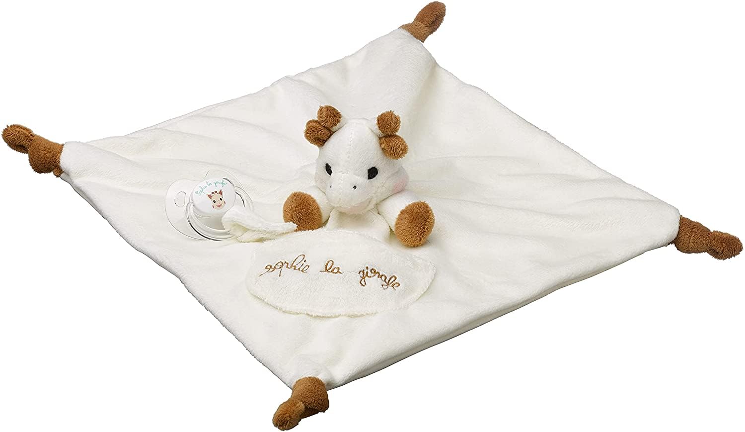 Poupée Girafe Faite Main 38cm - Avec Son Doudou - Entièrement Dévêtissable - Fabriquée En France