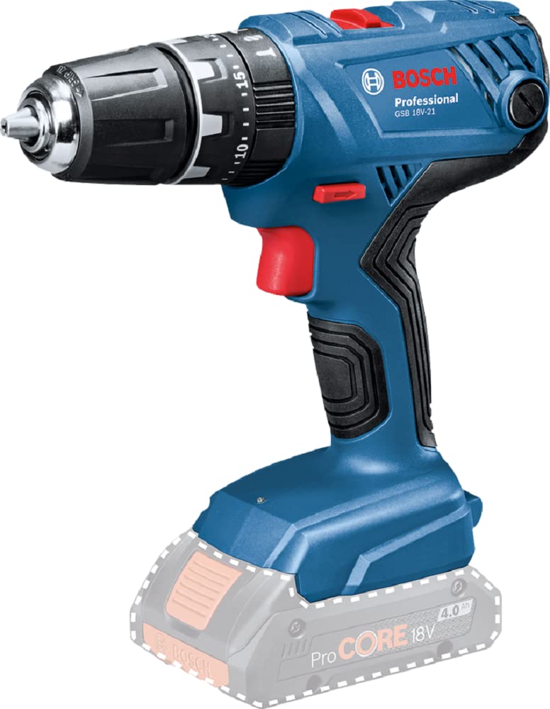 Bosch Professional 18V System Perceuse-visseuse à Percussion sans Fil GSB 18V-21 en L-BOXX