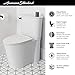 American Standard 226AA104.020 Studio S Right Height Elongated Toilet with Seat - Left Hand Trip Lever, White