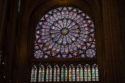 【フランスの風景ポストカード】フランス パリ ノートルダム大聖堂バラ窓 はがき フォトカードお土産に photo by daikegoro