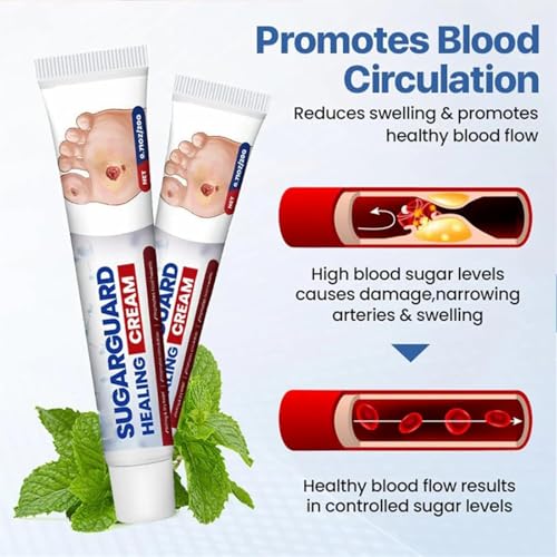 Cvreoz Sugar Guard Healing Cream, Healthy Feet Cream, Moisturizing & Soothing, Gentle Foot Care - Keep Feet Healthy (3Pcs, 1)