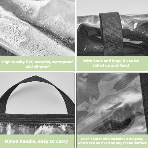 Image of Tanlade 3 Pcs Blueprint Holder Foldable Waterproof Plans Shield Waterproof Map Case Construction Plan Holder Art Portfolio Bag for Document Blueprint Map Poster Painting (18 x 24 Inch)