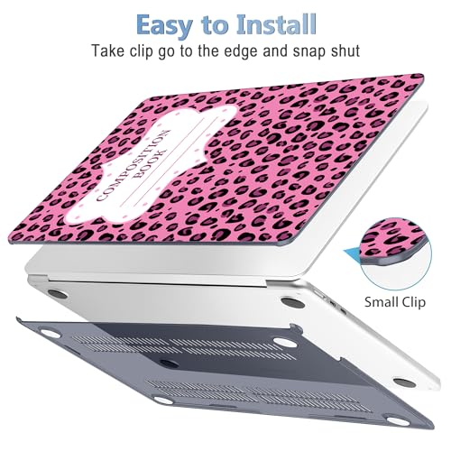 Image of Mektron Case for 2026 MacBook Air 13-inch M5 Laptop A3449 with 13.6-inch Liquid Retina Display, 2025 2024 2022 M4 /M3 /M2 MacBook Air 13 inch Hard Shell Cover, Fit Model A3240 A3113 A2681, Composition Book