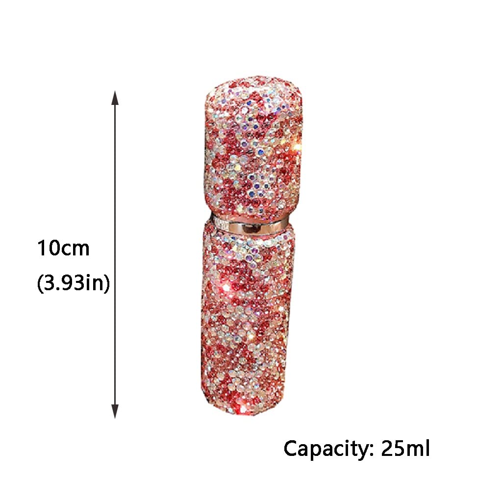 Bottiglie di profumo, bottiglie di profumo vintage Flacone di profumo spray con strass, flaconi spray in vetro da 25 ml, flacone di profumo da viaggio, mini flacone di atomizzatore di profumo ricarica