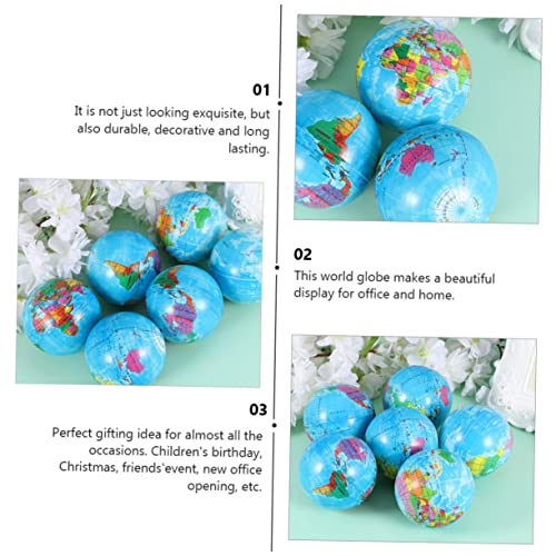 CANIGHT 20 Pçs Brinquedos Globo Terrestre Para Crianças Mini Bolas Antiestresse Brinquedos Para Gato
