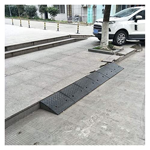 Rampa de goma negra 98x25x6 cm para estacionamiento miniatura 5