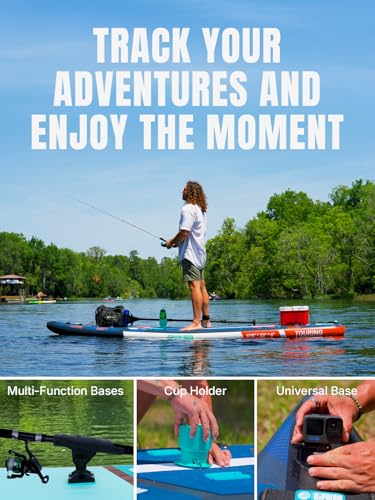 Image of Niphean PRO (Extra Large) Inflatable Paddle Board with Seat, 11'6 inch /12'6 inch Stand Up Paddle Board with Pressure Gauge, StabilTrac Fin, Upgraded All-Round /Touring SUP for Adult Adventures, 2+1 Person