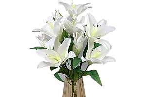 XIYUAN Artificial Tiger Lily Bouquet - Enhancing Home Decor with Enchanting Lilies