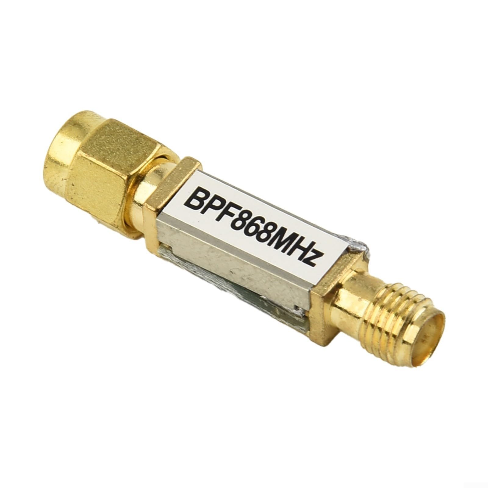SAW-Bandpassfilter für 868 MHz, 4 MHz Bandbreite, mit SMA-Anschluss, geringe Einfügedämpfung, hohe Stabilität, kompatibel mit RFID- und IoT-Empfängern gemäß EU-Standard