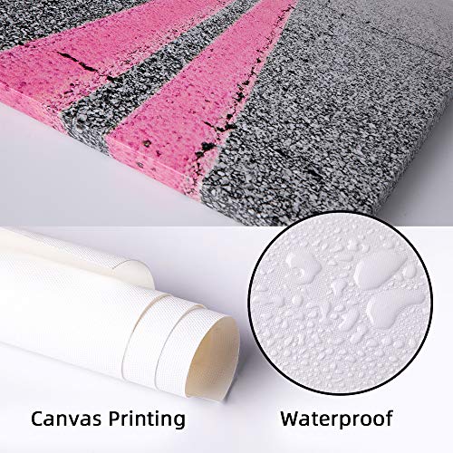 Creative View Canvas Prints Wall Art Lavender Garden Sunflower With Sunset Wall Art Painting, Elephant Beautiful Landscape, Framed Print Poster For Living Room Bedroom (Window Seaview) #TOP6