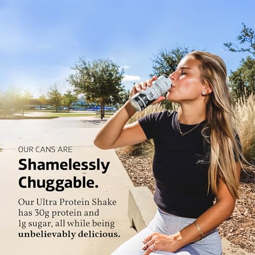Image of Slate Milk - Ultra Protein Shake - Dessert Pack - Chocolate, Vanilla, Cookies & Cream - 30g Protein, 1g Sugar, 130 Calories, 2g Net Carbs - Lactose Free, No Added Sugar - 11 fl oz, 12 Cans
