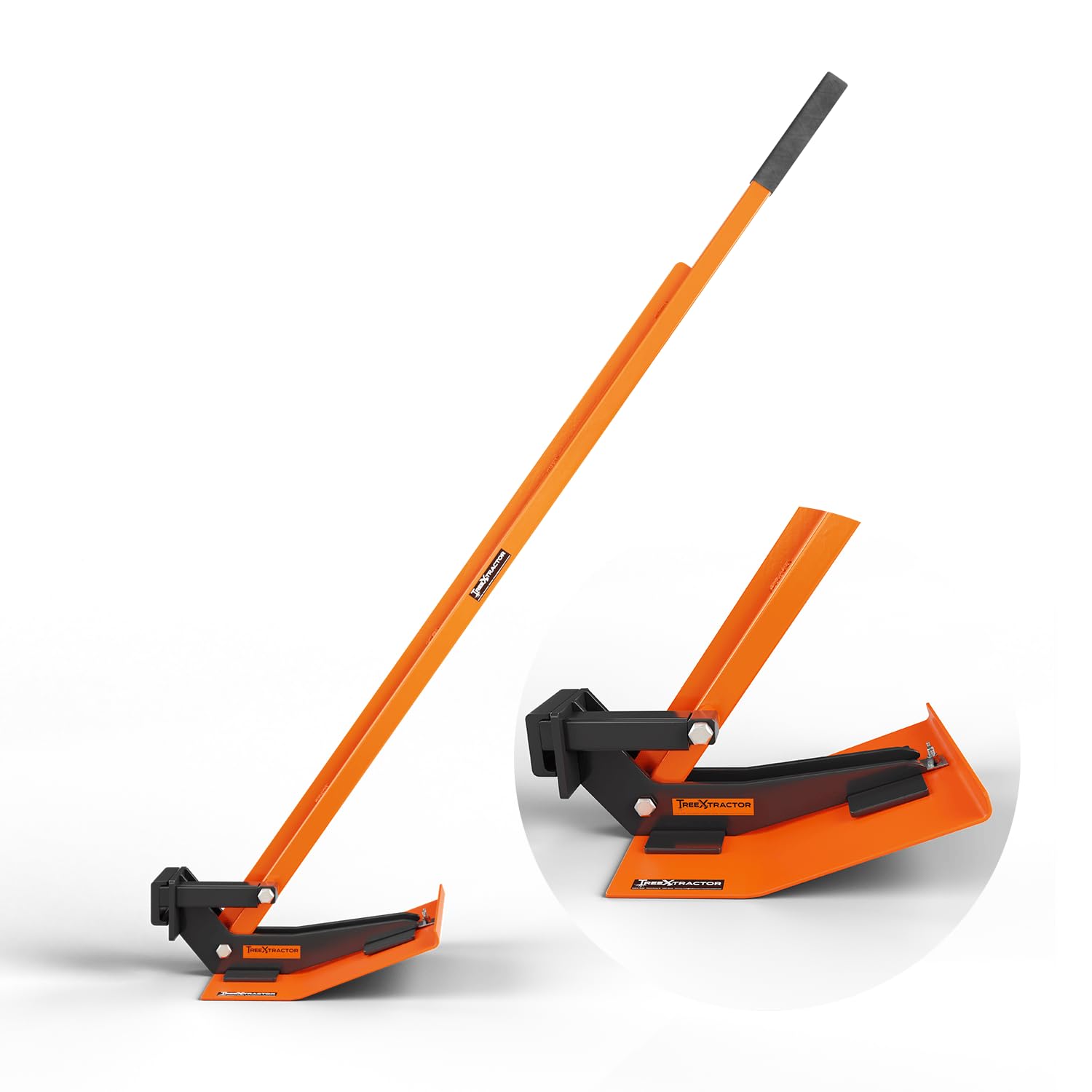 TreeXtractor mit Xbase Wurzelstock Entferner mit Stützfuß für Stämme bis 5cm