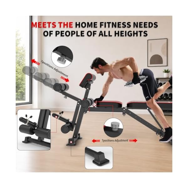 K KINGKANG Weight Bench for Home Gym, Foldable Workout Strength Training - Image 3