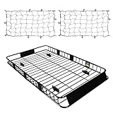 FORWODE 250LBS. Roof Rack Carrier Basket with Cargo Net, 84" x 50" x 6" Universal Rooftop Cargo Luggage Rack Basket for Car, SUV, Truck