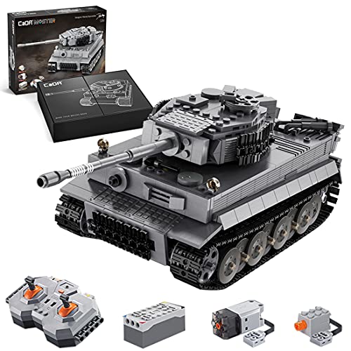 LIND CADA C61071 Technik Panzer, 2.4Ghz Technik Ferngesteuert WW2 Militär Sd.Kfz. 181 Tiger Panzer Bauset, 925…