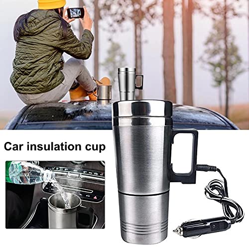 Tetera eléctrica de acero inoxidable para auto 12V miniatura 7