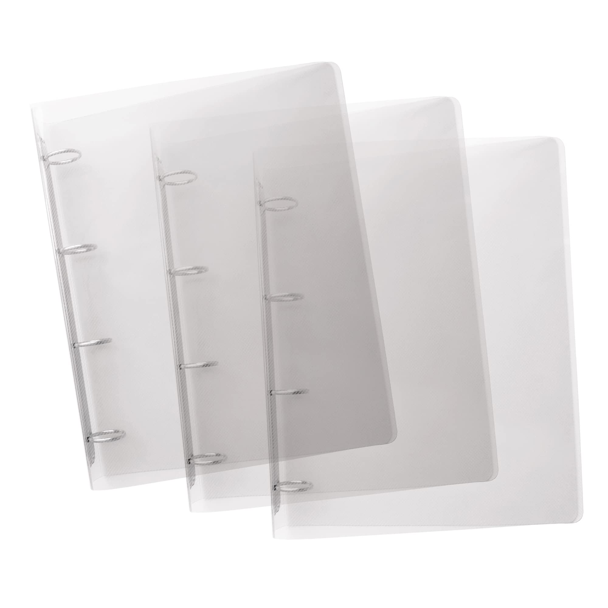 Favorit Lumina 400116623 Polypropylene Binder 22 x 30 cm 4 Round Rings Diameter 30 mm Transparent