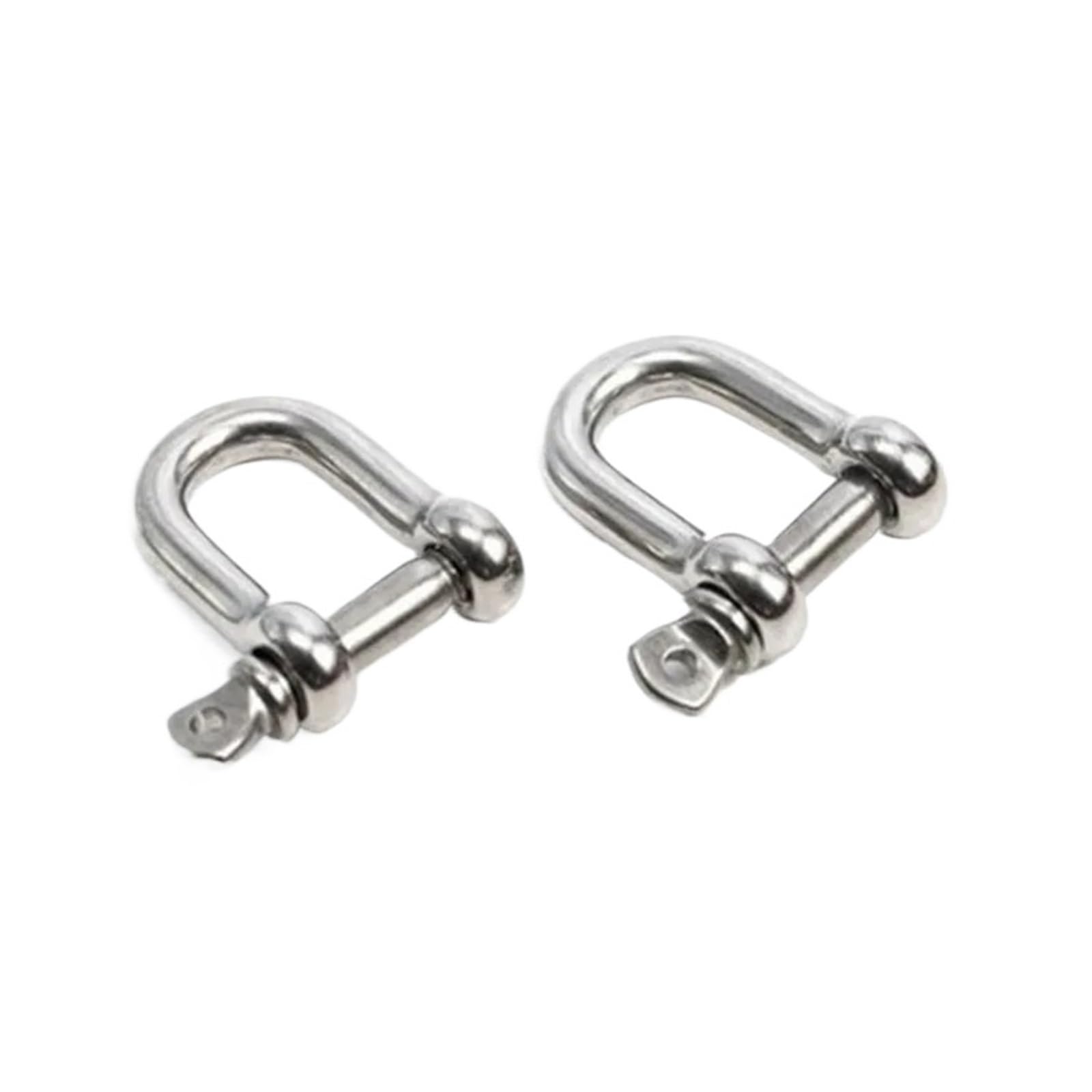 1pc M4-M12 A2 Stainless Steel 304 D-Type Dee Shackle, Antirust D, 04(M8)