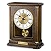 Bulova B1860 Vanderbilt Mantel Clock, Warm Walnut 12.25 x 9 x 4.75