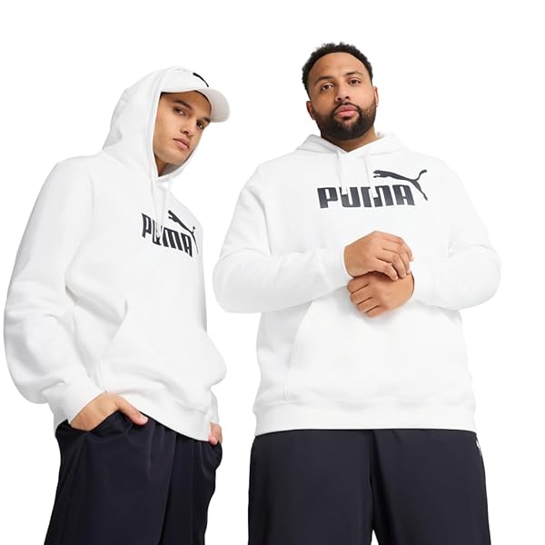 PUMA mens Essentials Logo Fleece Hoodie (Available in Big & Tall)