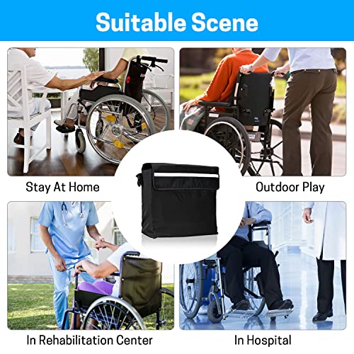 Swisselite Wheelchair Bag,Wheelchair Backpack Bag,Wheel Chair Storage Tote Accessory-Large Capacity With Reflective Stripe For Walker Rollator Wheelchair Transport Chair #TOP5